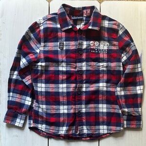 NWOT Extreme Kids Flannel Button Down